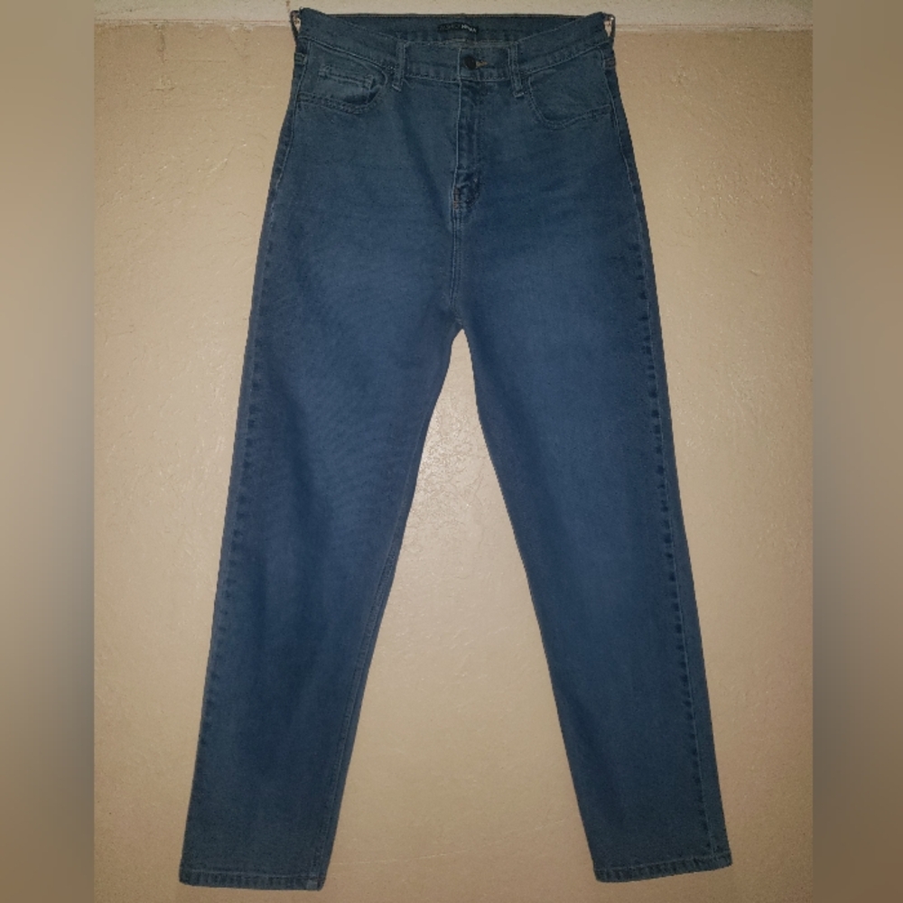 Fashion Nova Straight Leg Jeans - Dark Blue